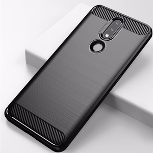 Carbon Case Joustava kansi TPU Asia Nokia 2.4 musta
