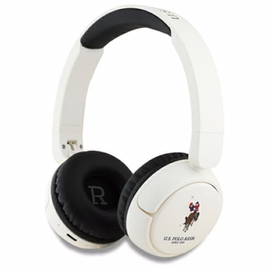 US Polo Bluetooth Kuulokkeet DH Color Logo - valkoinen