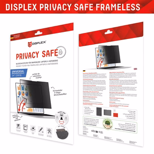 Kehyksetön DISPLEX Privacy Safe Uni -tietosuojakalvo, 14", 16:9