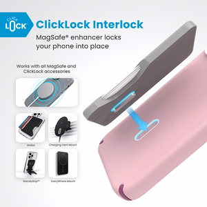 Speck Presidio2 Pro -suojakuori MagSafe- ja ClickLock-tuella iPhone 16 Pro Maxille, Wednesday Pink/Boysenberry Purple
