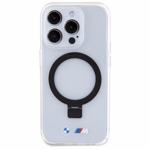 BMW Ring Stand M Collection MagSafe Suojakuori iPhone 15 Pro:lle - läpinäkyvä