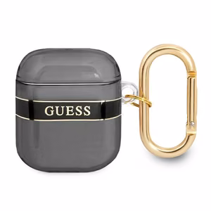Guess GUA2HHTSK AirPods-suojus musta/musta Hihna-mallisto