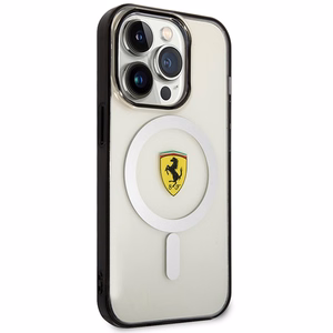 Ferrari FEHMP14XURKT iPhone 14 Pro Max 6.7" kirkas/läpinäkyvä hardcase Outline Magsafe