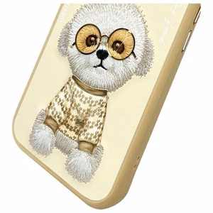 Nimmy Glasses Cool iPhone 15 -suojakuori - beige