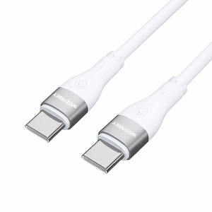 Wozinsky WSTCC1 USB-C / USB-C PD 65W kaapeli 1 m - valkoinen
