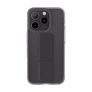Amazing Thing Titan Pro Holder Suojakuori 10FT IP156.7PTHBK iPhone 15 Pro Max:lle musta jalustalla
