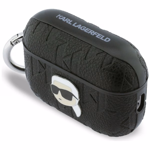 Karl Lagerfeld Monogram Karl Head Suojakuori AirPods Pro 3:lle - Musta