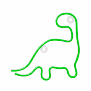 Neolia Neon LED Light Dinosaur Green NNE01