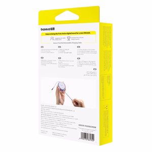 Baseus Free2Pull - 20W USB-C - Lightning kelautuva kaapeli, 1 m (violetti)