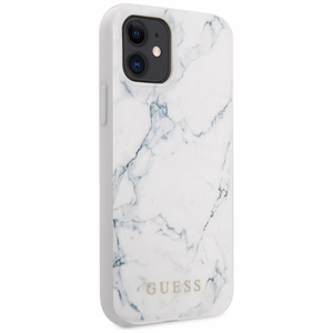Guess Marble Suojakuori iPhone 12 mini 5.4" - Valkoinen