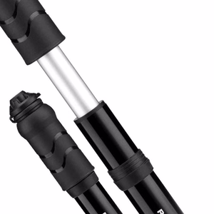 Rockbros 810PCS-HP minikäsipumppu pyörälle Presta- ja Schrader-letkulla, musta