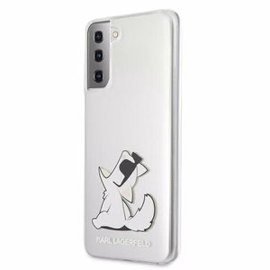 Karl Lagerfeld Choupette Fun Kotelo Samsung Galaxy S21+ - läpinäkyvää