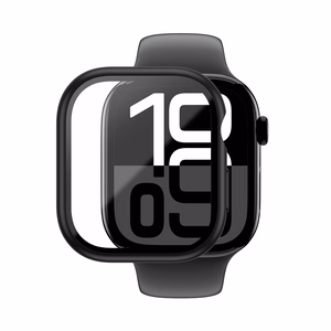 AmazingThing Radix Glass Suojakuori Apple Watch 46mm:lle - musta