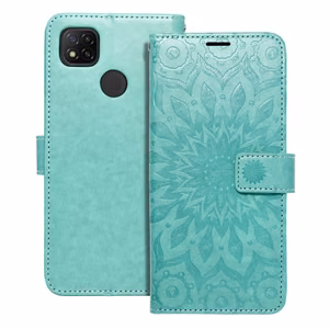 MEZZO Kirjasuojakuori Xiaomi Redmi 9C / 9C NFC:lle mandala vihreä