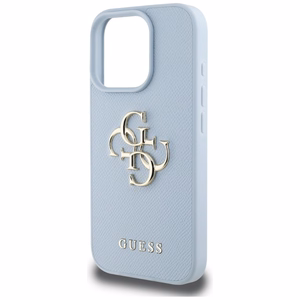 Guess Hardcase PU Grained Big 4G and Classic Logo Suojakuori iPhone 16 Pro Max 6,9":lle - sininen