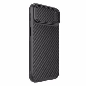 Nillkin Synthetic Fiber S Case iPhone 14 kotelo kamerasuojalla, musta