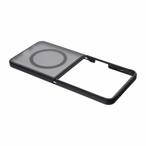Musta 4sF-S Acrylic -suojakuori MagSafe-tuella Samsung Galaxy Z Flip8 -mallille