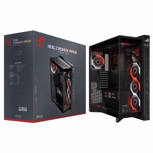 ASUS ROG CRONOX GR801 CURVE TG ARGB musta keskikokoinen tornikotelo