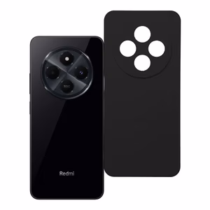 Silikoninen suojakuori Xiaomi Redmi 14C musta