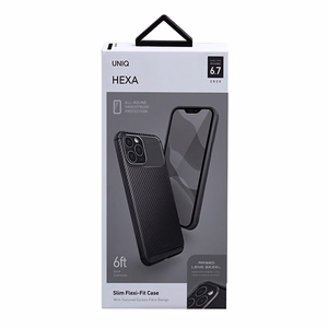 Uniq Hexa kotelo iPhone 12 Pro Max - musta
