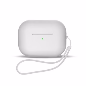 Silikoninen Suojakuori AirPods 1 / AirPods 2:lle + rannekoruhihna - valkoinen