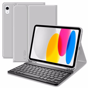 Tech-Protect SC Pen + Keyboard Suojakuori iPad 10.9 2022 (10. sukupolvi) / 11 2025 (11. sukupolvi):lle - harmaa