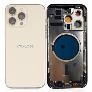 Takakuori yhteensopiva iPhone 14 Pro täydellä rungolla / kulta / OEM