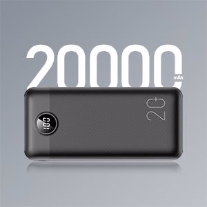 Ulkoinen akku Veger L20S (VP2039PD / W2039PD) PD QC3.0 2A 20000 mAh musta