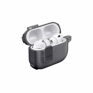 AmazingThing Titan Pro Mag Case Clear Suojakuori AirPods Pro 3 -kuulokkeille - musta