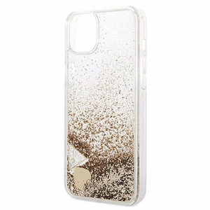 Guess GUOHCP14MGLHFLGO iPhone 14 Plus 6.7 "kulta / kultainen kovakotelo Glitter Charms