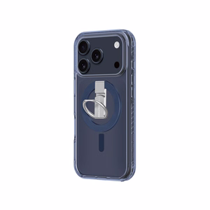 AmazingThing Titan Pro Grip Ring Set Suojakuori iPhone 17 Pro Max:lle MagSafe-yhteensopiva - sininen