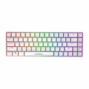 Fifine GK1W mekaaninen näppäimistö, 65% RGB (valkoinen)