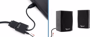 Gembird A-HDMI-VGA-03 videokaapelisovittimen 0,15 m HDMI Type A (Standard) VGA (D-Sub) musta