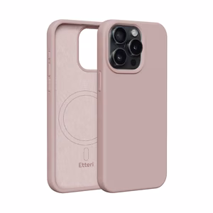Etteri silikoninen Mag-suojakuori iPhone 12 / 12 Pro 6,1" vaaleanpunainen