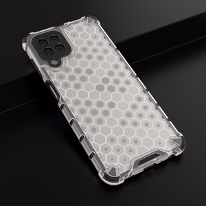 Honeycomb Asia panssari kansi TPU puskuri Samsung Galaxy A22 4G läpinäkyvästä