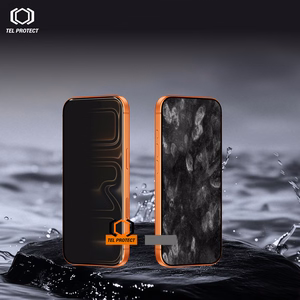 Tel Protect Dust-Free Easy Fit Privacy Titan karkaistu lasi Iphone 16 Pro/17 musta