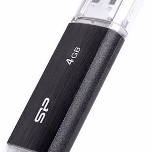 SILICON POWER Ultima U02 Pendrive USB-muistitikku 4 GB USB 2.0 (SP004GBUF2U02V1K) musta