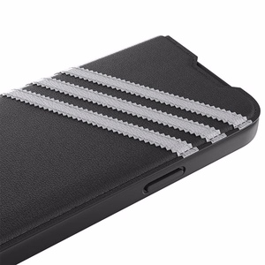 Adidas OR Booklet Case PU iPhone 14 Pro musta/valkoinen 50196