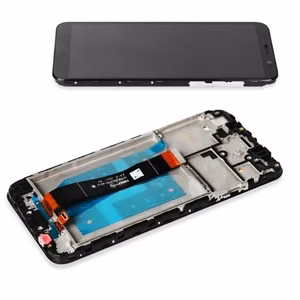 LCD-näyttö yhteensopiva Huawei Y5 2018 kehyksellä valkoinen HQ