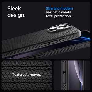 Spigen Liquid Air Suojakuori iPhone 16 Pro 6,3 mattamusta