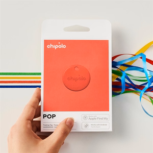 Chipolo POP Bluetooth-paikannin vaihdettavalla paristolla iOS- ja Android-laitteille, punainen