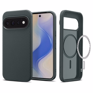 Spigen Liquid Air (Mag Fit) -suojakuori Google Pixel 11 Prolle, vihreä (Abyss Green)