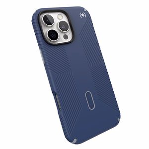 Speck Presidio2 Grip -suojakuori MagSafe- ja ClickLock-tuella iPhone 16 Pro Max:lle, Coastal Blue/Dust Grey