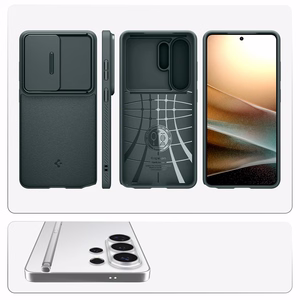 Spigen Optik Armor Suojakuori Samsung Galaxy S26 Ultra:lle - vihreä