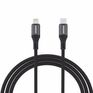 Dudao L3CL USB-C - Lightning 30W Punottu kaapeli 1.2m - musta
