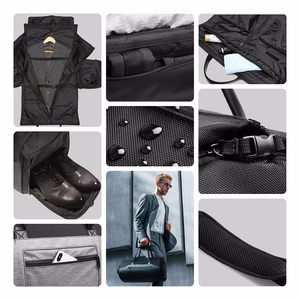 Wozinsky Premium Suit Travel Bag with Wet Pocket (45L) - Black