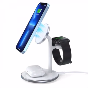 Langaton laturi Choetech T585-F 3in1 valkoinen 15W (iPhone / Apple Watch / Airpods)