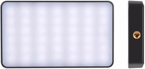 PULUZ taskukokoinen LED-valokuvalamppu (musta)
