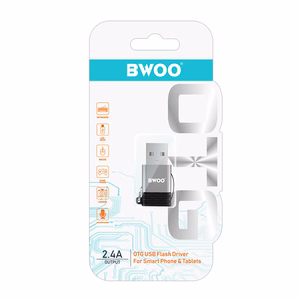 BWOO adapteri USB-C - USB harmaa OTG BZ-38