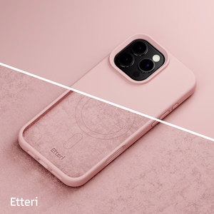 Etteri Silicone Mag suojakuori iPhone 16 Pro Max 6,9" vaaleanpunainen